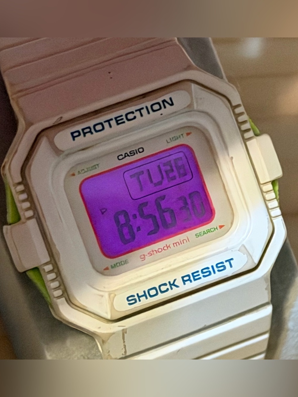 Casio G-Shock Mini GMN-550-7D Pink & White Square Women's Digital Watch GMN 550 - Picture 5 of 12